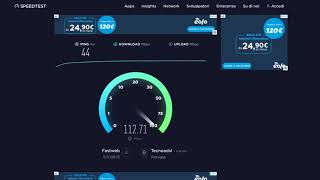 Speedtest Postemobile Casa WEB  ZTE MF286D Mod Firmware Elisa  B7B3  RETE WIND 092021 [upl. by Nerak]