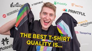 Comparing Every Print on Demand Companies Tshirt Quality  Which is the best [upl. by Anelad]