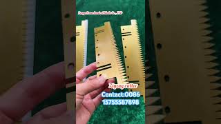 Zigzag knife for garbage roll bag cutting Film cutting toothed blade [upl. by Cod881]