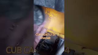 Cub cadet XLT 54 inch 25 HP Kohler courage one of the hardest drive belts heres how [upl. by Pax]