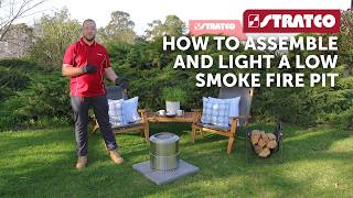 Stratco  How To Assemble and Light a Low Smoke Fire Pit [upl. by Lezley41]