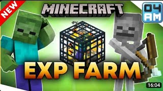 Minecraft Mob Spawner XP Farm  easy design  2500 Drops Per Hour [upl. by Petie]