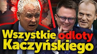 Wszystkie odloty Kaczyńskiego Prezes PiS uważa że nie był dyktatorem bo opozycja przeżyła [upl. by Marco]