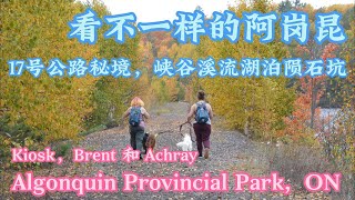 Kiosk Brent Achray Barron Canyon  Algonquin Provincial Park Canada  看不一样的阿岗昆，17号公路秘境，峡谷溪流湖泊枫彩陨石坑 [upl. by Glenda180]