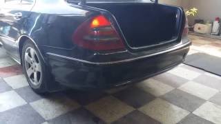 Mercedes e270 CDI exhaust and turbo whistle [upl. by Knitter635]