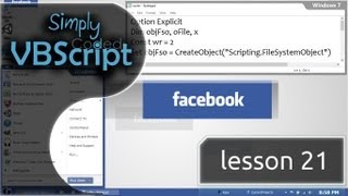 VBScript Basics Part 21  Write Files OpenTextFile [upl. by Nordine]
