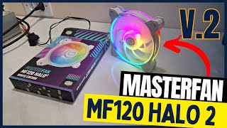 Fan RGB Cooler Master Masterfan MF120 Halo V2  O Que Mudou [upl. by Wauters877]