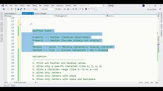 Input Validation  KeyPress  9 validation cases  C winform [upl. by Krantz46]