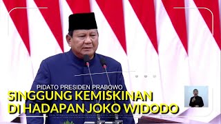 Presiden Prabowo Singgung Kemiskinan hingga Marak Korupsi Nepotisme di Hadapan Jokowi dan MPR [upl. by Asssilem]