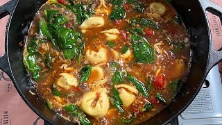 This Tortellini Soup Recipe Is Beyond Delicious Must Try [upl. by Jaynell629]