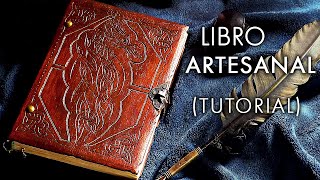 Cómo Hacer un LIBRO ARTESANAL 📚 Tutorial de encuadernación Cómo hacer un libro antiguo casero [upl. by Kall260]