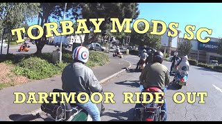 Torbay Mods Scooter Club Ride Out to the Cafe On The Green at Widecombe on Dartmooor [upl. by Halbert]