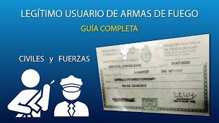 Credencial de Legítimo Usuario de Armas en Argentina Guía paso a paso [upl. by Ann-Marie]