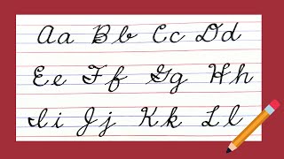 New American Cursive writing A to Z Small letters amp Capital letters Cursive handwriting EASY [upl. by Alrzc]