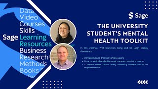 Sage Webinar The University Students Mental Health Toolkit [upl. by Asserrac]