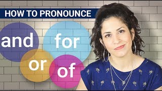 How to pronounce AND OF OR and FOR in a sentence Reductions in English [upl. by Sucirdor300]