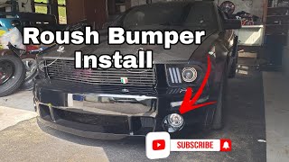 Roush Bumper Install  Paint [upl. by Nageek]