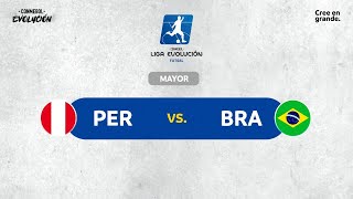 PERÚ VS BRASIL  CONMEBOL LIGA EVOLUCIÓN de FUTSAL  Zona Norte  MAYOR [upl. by Anauq]