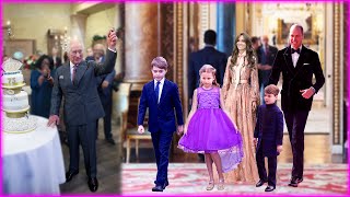 George Charlotte amp Louis STOLE THE SPOTLIGHT at King Charless 75th Birthday with Their Parents [upl. by Ikim878]