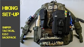 Sniper Tactical EDC Backpack  Video Review  Setup [upl. by Nymassej]