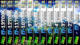 All Core i7 CPUs 1st Gen to 13th Gen  14 Years Difference  How Big is the Bottleneck  RTX 4090 [upl. by Peg]