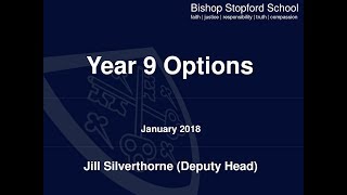 Year 9 2018 options bishop stopford school kettering [upl. by Twyla]