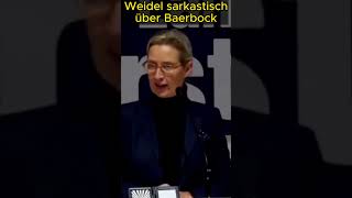 Weidel sarkastisch über Baerbock [upl. by Jerrilee]