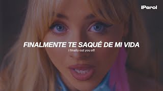 Sabrina Carpenter  Feather Español  Lyrics  video musical [upl. by Lepp]