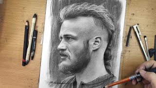 Charcoal Drawing Demonstration Photo Reference  Vikings [upl. by Rachele162]