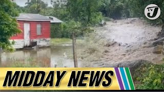 Tropical Storm Rafael Flood Parts of Clarendon  Adverse Flooding in Parts of St Thomas [upl. by Airdnekal]