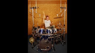 Drum Solo on Acrylic Drum Set Kirchhoff Schlagwerk Arctic Series [upl. by Maynord396]