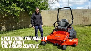 Everything you need to know about the Ariens Zenith E Machine Walk through [upl. by Ponton708]