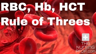 Red Blood Cell Count Hemoglobin and Hematocrit The rule of threes [upl. by Mauri]