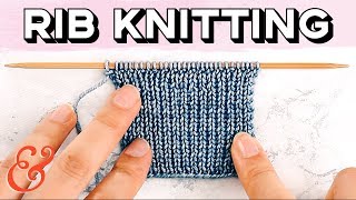 Rib Stitch for Beginners 1x1 and 2x2 Rib [upl. by Gill]