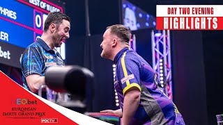 BEST EVER EURO TOUR SESSION  Day Two Evening Highlights  2024 European Darts Grand Prix [upl. by Alyaj]