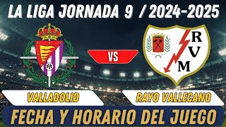 Partido De Liga Hoy Valladolid vs Rayo Vallecano [upl. by Htieh331]