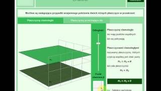 Wzajemne położenie płaszczyzn [upl. by Leacock]