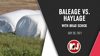 Baleage VS Haylage  Brad Schick  July 30 2021 [upl. by Ontine448]