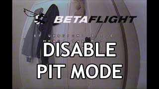 TBS Unify Pro HV  Smart Audio Betaflight menu settings to disable AutoPit mode [upl. by Akeyla]