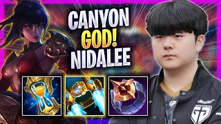 CANYON IS A GOD WITH NIDALEE  GEN Canyon Plays Nidalee JUNGLE vs Ekko  Season 2024 [upl. by Clover]