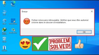 Fix  Cant find the necessary file  Fichier nécessaire introuvable  Update 22H2 Windows 7 1011 [upl. by Yelroc]