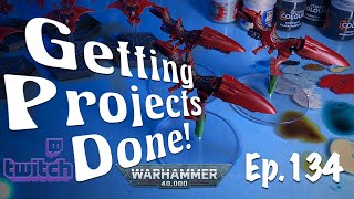 Aeldari Shroud Runners camo Getting Projects Done ep134 [upl. by Bernadina]