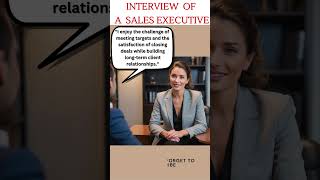 Top 💥sales executive II ytshorts IIshortfeed II Interview question and answers [upl. by Notnef815]