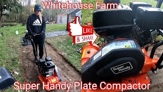 Newest Super Handy Plate Compactor Unboxing Assembly And Use [upl. by Htezzil680]