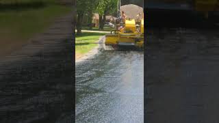 resurfacing and asphalt road with armor plating [upl. by Emarie]