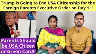 Trump is Going to End USA Citizenship for the Foreign Parents new born baby’s on Day 1 [upl. by Lasala]