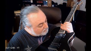 Unboxing  setup and review of Donners take on the Les Paul style guitar the Donner DLP 124B [upl. by Eioj]