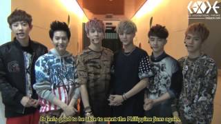 EXO greeting to Philippine fans [upl. by Sparkie]