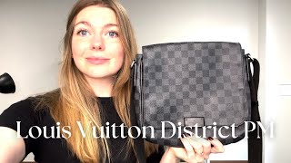 Louis Vuitton District PM Bag Review [upl. by Keraj]