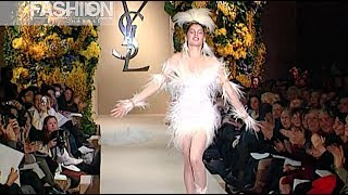 YVES SAINT LAURENT Haute Couture Spring Summer 2000 Paris  Fashion Channel [upl. by Asillam]